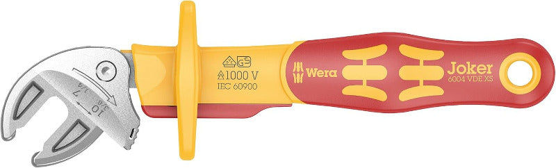 Wera 05020170001 6004 Joker VDE 4 Set 1, Vde-Isolierter Selbstjustierender Maulschlüssel-Satz, 4-Teilig