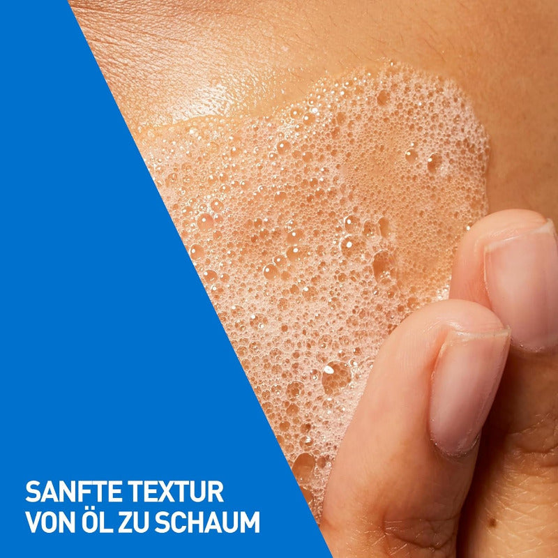 Cerave Reinigungsöl, Sanft Reinigendes Öl Mit Squalan, Triglyceride Sowie Ceramide Bei Normaler Bis Sehr Trockener Haut, Auch Für Babyhaut Und Bei Neurodermitis, 236 Ml