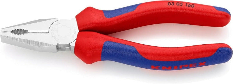 KNIPEX 03 02 180 Combination Pliers – 180 mm | Cuts Copper & Steel Wire, Grips Flat & Round Material