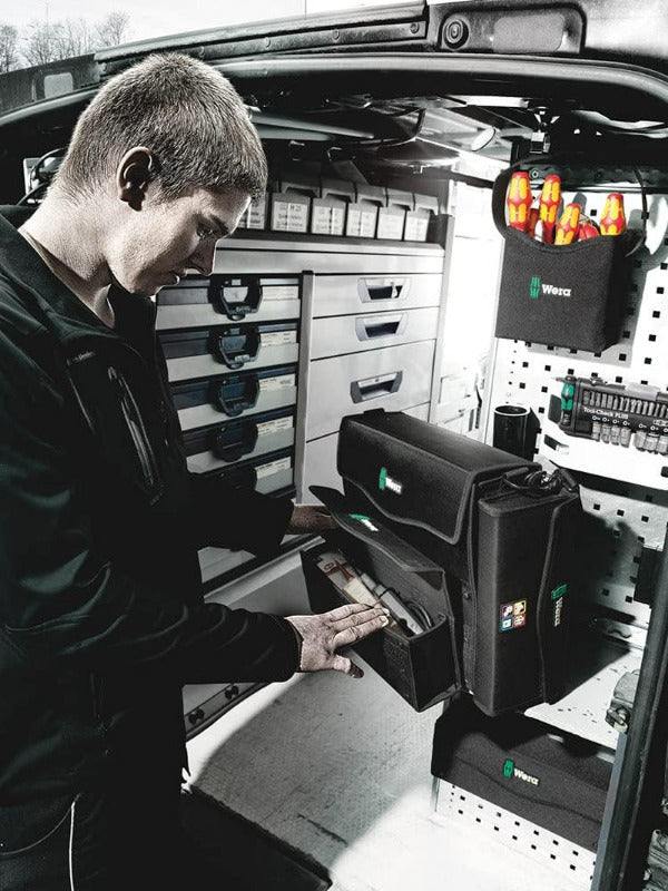 WERA 2Go 3 Tool Box - Compact, Lightweight & Durable Tool Storage (130 x 325 x 80 mm)