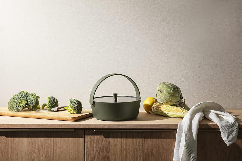 EVA SOLO Steamer Green Tool Easy preparation of tasty vegetables directly in the microwave