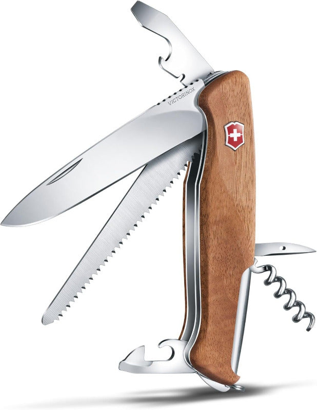 Victorinox Ranger 55 – Swiss Army Knife with 10 Functions, Locking Blade & Screwdriver | Multi-Tool