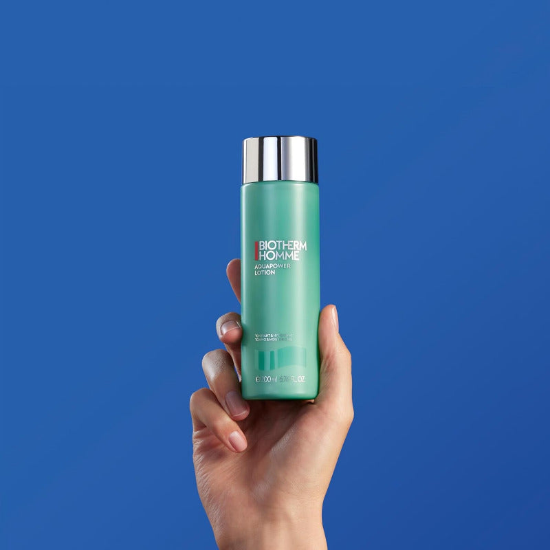 Biotherm Homme Aquapower Lotion, Feuchtigkeitsspendende Aftershave-Lotion Für Männer, Für Erfrischte Haut Ohne Rötungen, Mit Biotech Plankton Und Oligosacchariden, 200 Ml