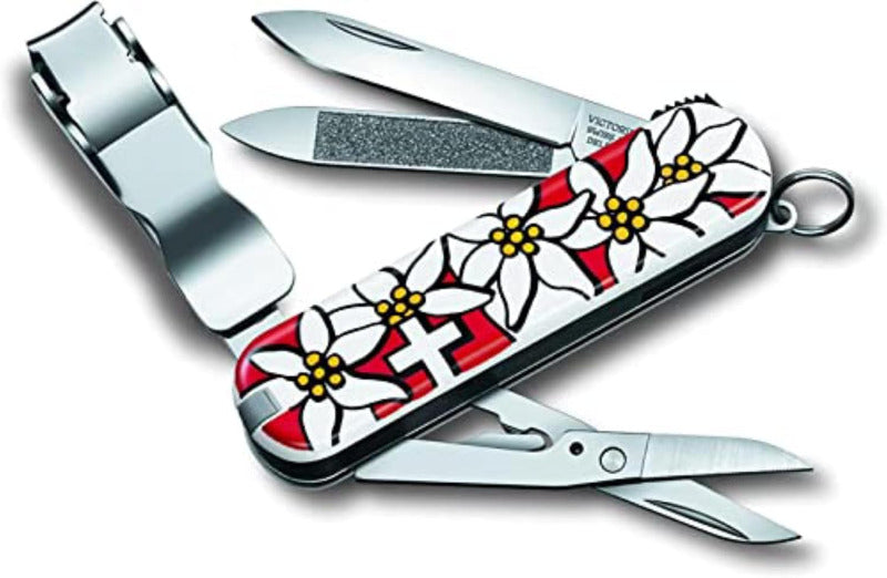 Victorinox Nail Clip 580 – Swiss Army Multitool with 8 Functions | Manicure & Pedicure Tool in Red