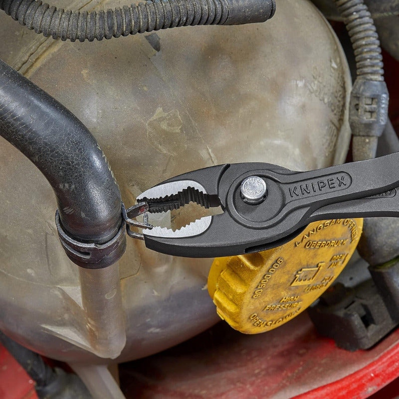 KNIPEX Twingrip 200mm Pliers – Front and Side Grip | Comfort-Grip, Grey Atramentized