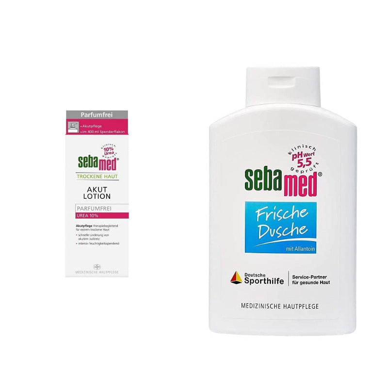 Sebamed Trockene Haut Urea Akut 10% Lotion Parfumfrei 400 Ml Mit Spender, Feuchtigkeits- , Lindert Spannungsgefühl, Langanhaltender Schutz Vor Austrocknung, Für Damen Und Herren