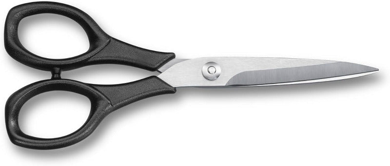 VICTORINOX Household Scissors "Italy" – 16cm Multipurpose Craft & Paper Scissors, Sharp Stainless Steel Blades, Durable Plastic Handle – Black