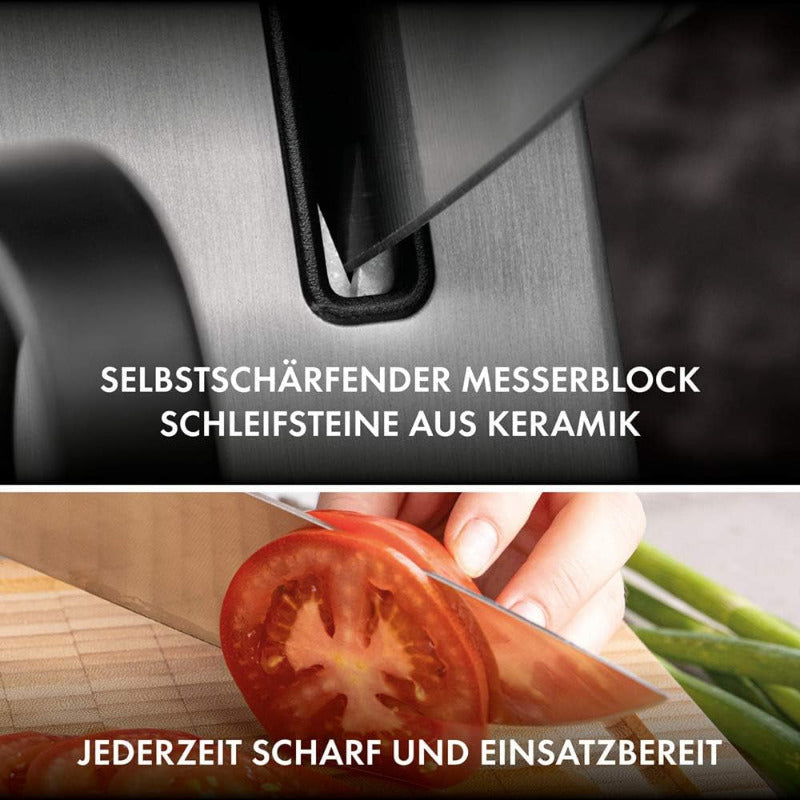 ZWILLING Four Star Self-Sharpening Knife Block, 7-Piece Set – Made in Germany