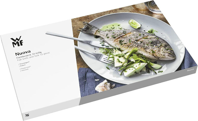 WMF Nuova Fish Cutlery Set – 12-Piece for 6 Persons Polished Cromargan Stainless Steel