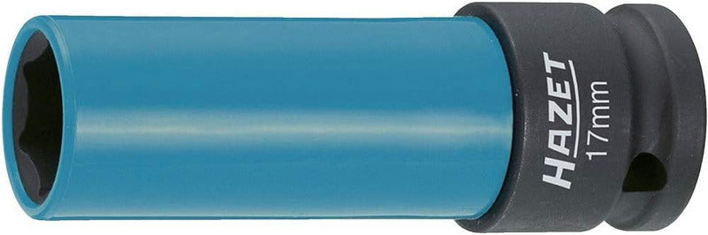 HAZET Steckschlüssel-Satz 903SPC/3 I 12,5 Mm Vierkantantrieb (1/2 Zoll), 17-21 Mm Schlüsselweite, Mit Kunststoffhülse I Materialschonende Radmontage Bei Reifen Mit Alu-Felgen