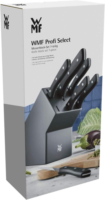 WMF Knife Block with 7-Piece Kitchen Knife Set Made from Special Blade Steel