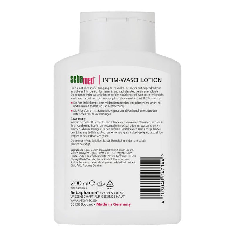 SEBAMED Intimate Wash Lotion pH 6.8 – Intimate Care for Women Post-Menopause