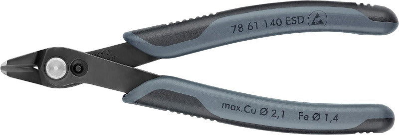 KNIPEX 78 61 125 ESD Electronic Super Knips – 125 mm Precision Diagonal Cutter