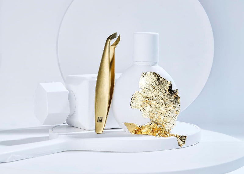ZWILLING Premium Cuticle Nipper – Precision Gold Edition, Angled Blades, Hypoallergenic, Matte Finish
