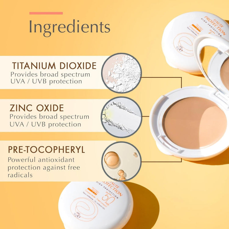 Avène Compact Farbige SPF50 Neuer Ton Sand New Formula, 10 G