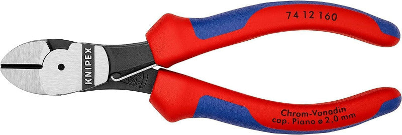 KNIPEX 74 12 160 Kraft‑Seitenschneider – High-Leverage Diagonal Cutter (160 mm)
