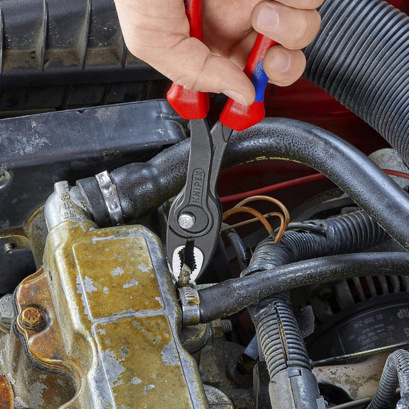 KNIPEX Twingrip 200mm Pliers – Front and Side Grip | Comfort-Grip, Grey Atramentized