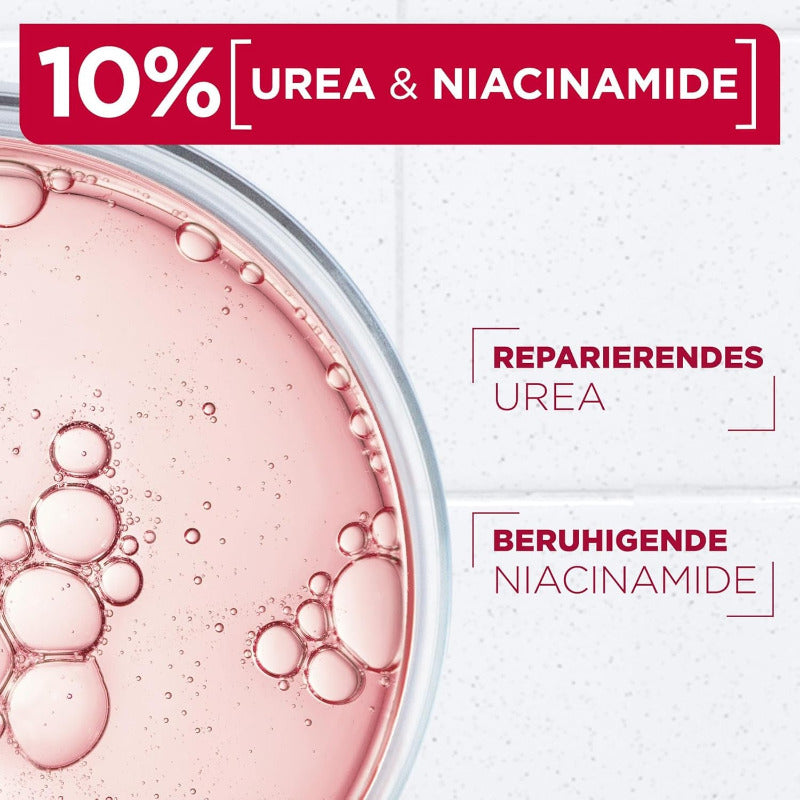 Mixa Urea Hauterneuernde Creme Mit Urea & Niacinamide, Für Trockene Und Raue Und Unebene Haut, Repariert Und Glättet, Feuchtigkeitspflege Für Den Körper, Hände Und Gesicht, Urea Cica Repair+, 400 Ml