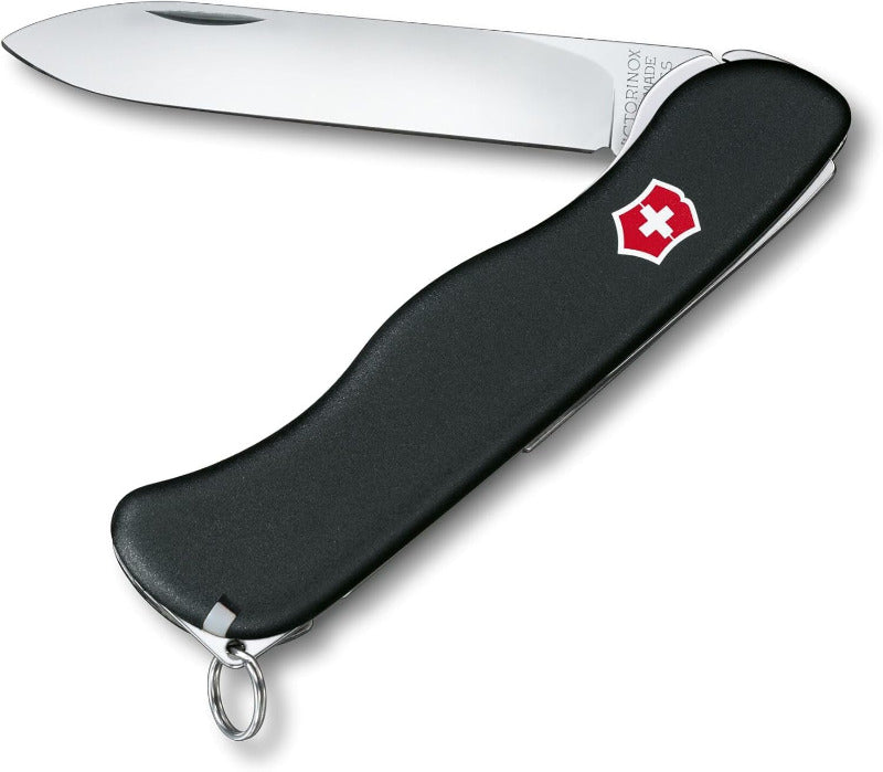 Victorinox Sentinel Swiss Army Knife – 4 Function Lockblade Pocket Tool with Tweezers & Toothpick