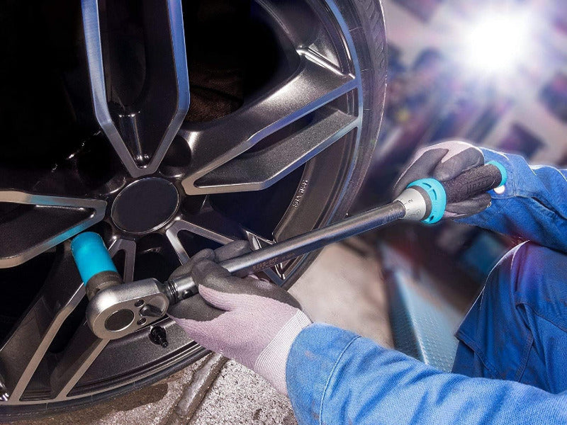 Hazet Drehmomentschlüssel 5122-3CT I Abtrieb: Vierkant 12,5 Mm (1/2 Zoll), Toleranz: 3%, 32 Zähne (Betätigungswinkel 11,25 Grad) I Umschaltknarre Für Auto Und Fahrrad I 519 Mm