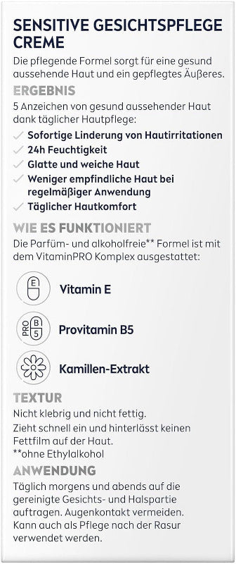 NIVEA MEN Sensitive Gesichtspflege Creme, 24H Feuchtigkeitscreme Für Empfindliche Männerhaut, Beruhigende Gesichtscreme Zur Linderung Von Hautirritationen (75 Ml)