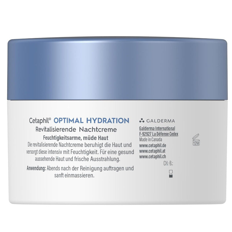 CETAPHIL Optimal Hydration Revitalizing Night Cream – 48g