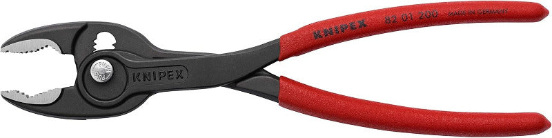 KNIPEX Twingrip 200mm Pliers – Front & Side Grip | Grey Atramentized, Non-Slip Handle