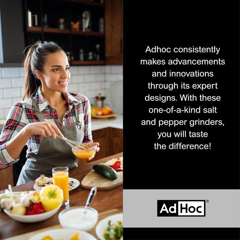 ADHOC i.Mill Mini Electric Pepper & Salt Mill Stainless Steel / Acrylic