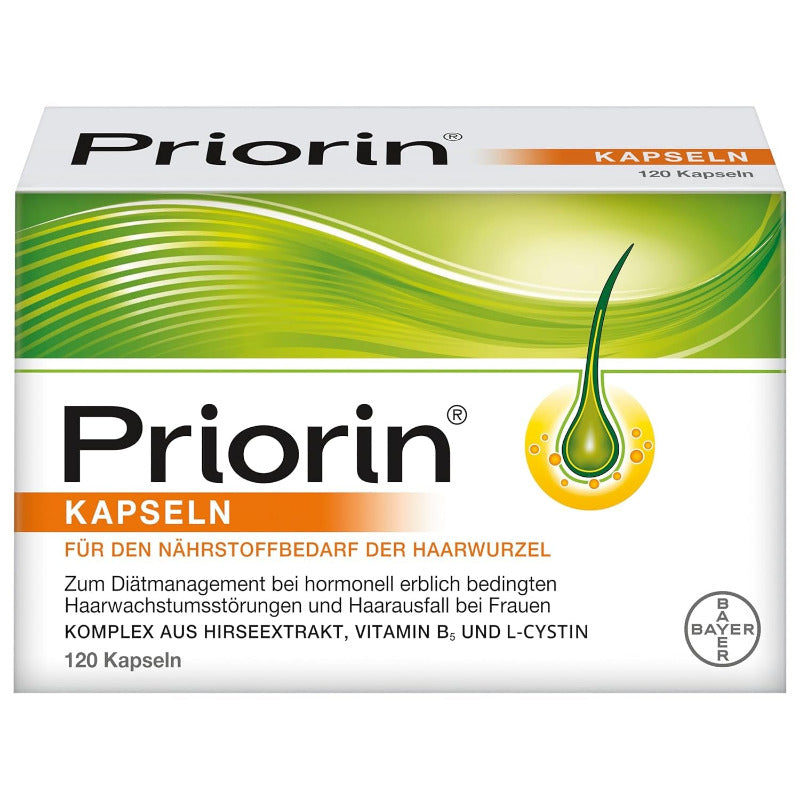 PRIORIN Hair Growth Capsules – 120 Capsules | Nutrient Complex with Biotin and Millet Extract for Hair Roots Support