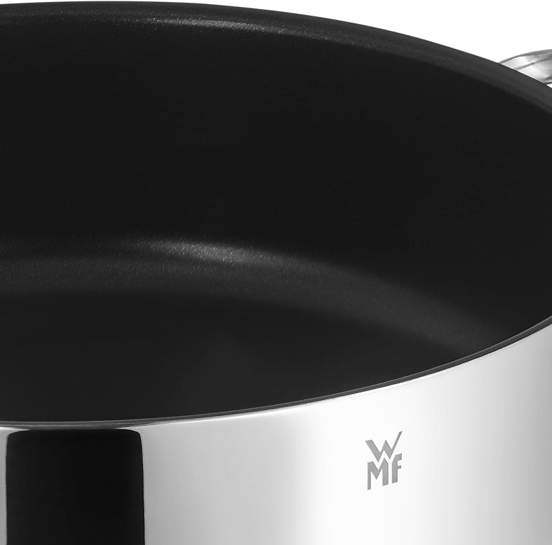 WMF Braising Pan 28cm – 5L High-Rim Roaster with Lid and Induction-Ready