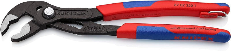 KNIPEX Cobra® High‑Tech Water Pump Pliers – 250 mm (87 02 250 T)