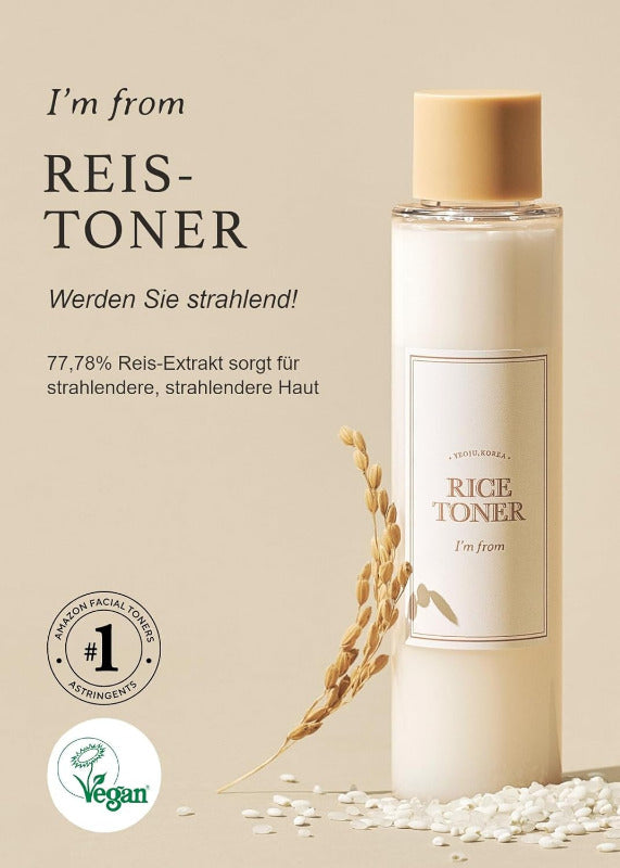 I’M FROM Rice Toner 150ml Hydrating & Brightening Korean Toner