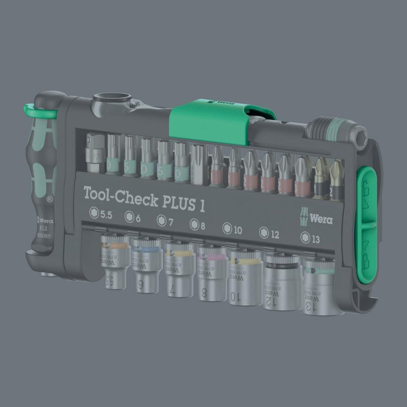 WERA Tool-Check PLUS 2 – Compact 39-Piece Bit & Socket Set (05049056001)