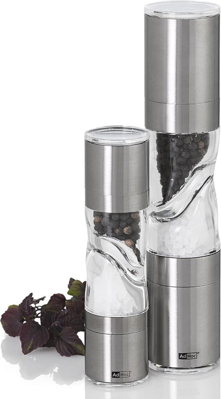 ADHOC MP900 Duomill Pure – Salt & Pepper Mill Dual Ceramic Grinder