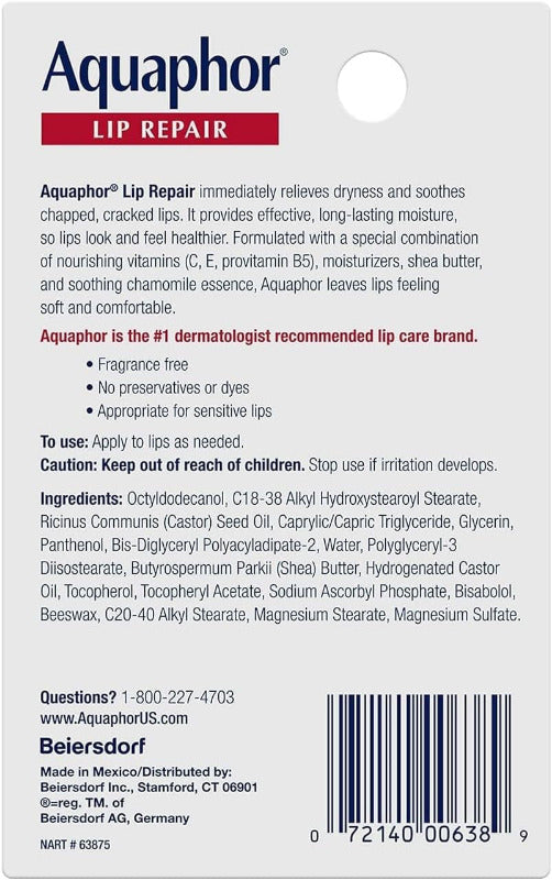 LIP REPAIR Tube Blister Karte, 0.35 Unze