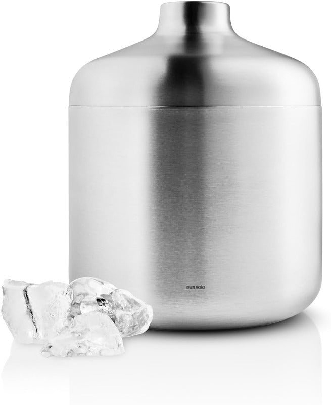 EVA SOLO Liquid Lounge Insulated Ice Bucket with Scoop – Brushed Stainless Steel