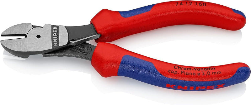 KNIPEX 74 12 160 Kraft‑Seitenschneider – High-Leverage Diagonal Cutter (160 mm)