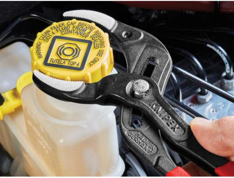 KNIPEX SpeedGrip Siphon and Connector Pliers – 250mm, Black Atramentized, Slip-Resistant Grip, No Plastic Inserts