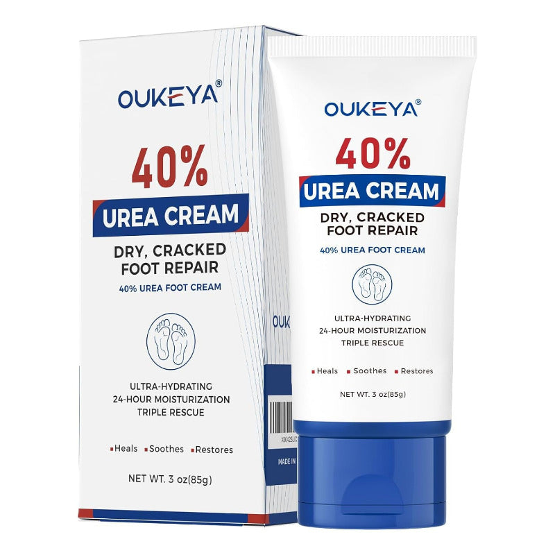 OUKEYA Urea Cream 40% – Maximum Strength Foot & Hand Moisturizer for Cracked Heels, Dry Skin & Callus Removal