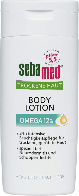 SEBAMED Omega 12% Body Lotion 200ml – Intensive Nourishing Care for Very Dry Skin