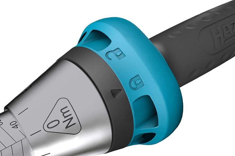 Hazet Drehmomentschlüssel 5122-3CT I Abtrieb: Vierkant 12,5 Mm (1/2 Zoll), Toleranz: 3%, 32 Zähne (Betätigungswinkel 11,25 Grad) I Umschaltknarre Für Auto Und Fahrrad I 519 Mm