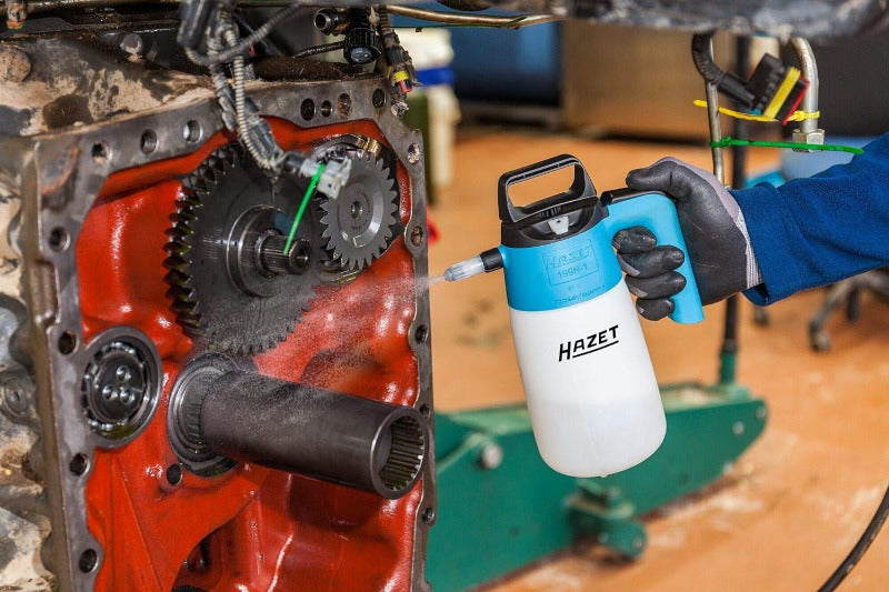 HAZET Pumpsprühflasche 199N-1 - Sprühflasche Zur Desinfektion Von Flächen, Gekapselter Pumpmechanismus, Besonders Hohe Beständigkeit Gegen Chemikalien, 1 L Nutzinhalt