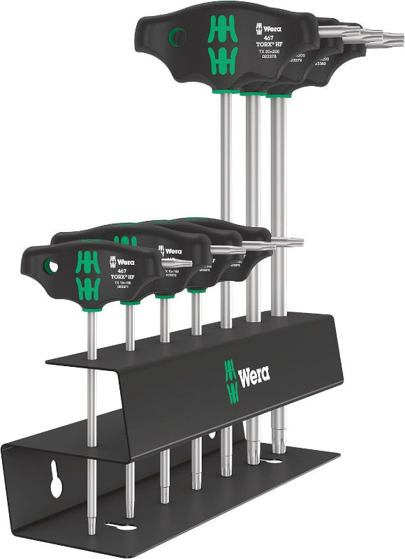 Wera 05023453001 454/7 HF Set 2, Quergriff-Schraubendreher-Satz, 7-Teilig Schwarz Hex-Plus - Metrisch