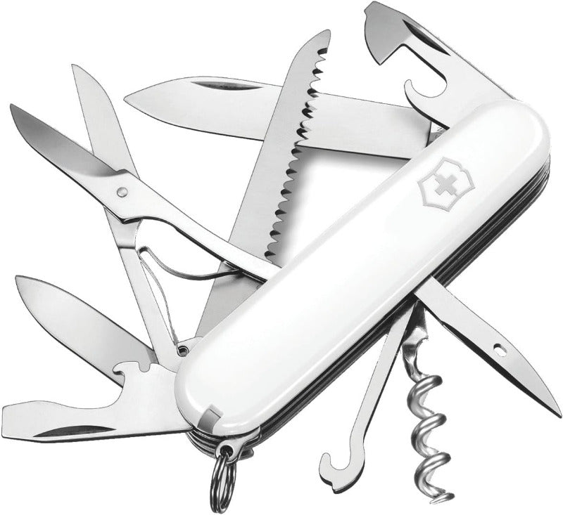 Victorinox Schweizer Taschenmesser Huntsman, Multitool, Swiss Army Knife Mit 15 Funktionen, Klinge, Korkenzieher, Dosenöffner