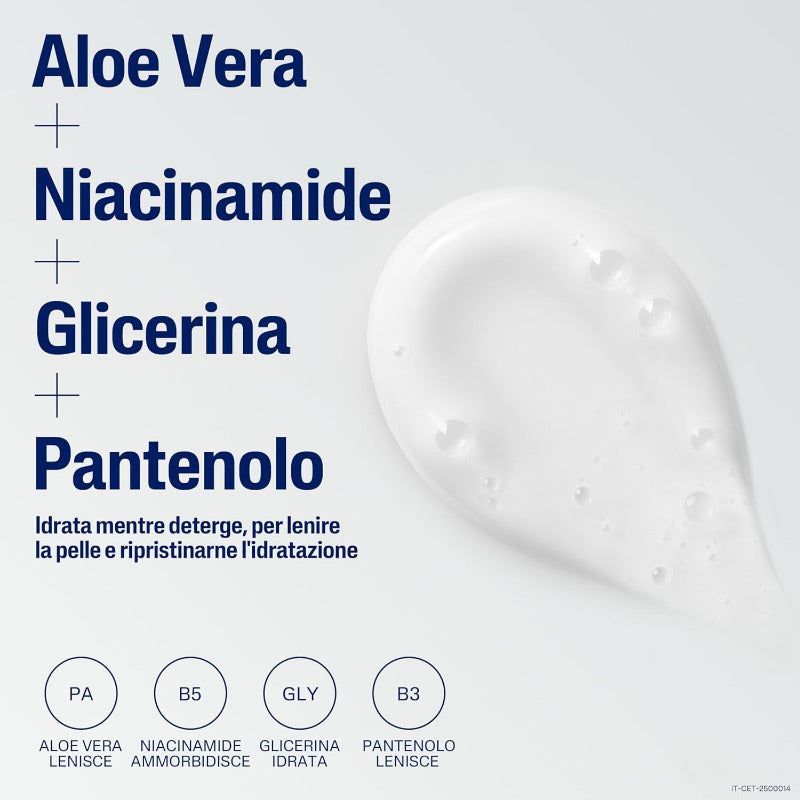 Cetaphil Feuchtigkeitsspendender Schaumreiniger Für Normale Haut, Trockene Und Empfindliche Haut, Mit Aloe Vera, Beruhigende Wirkung, Parfümfrei, Größe 473 Ml