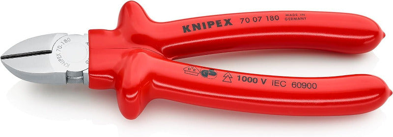 KNIPEX 70 02 160 Side Cutter with Comfort Grips – 160mm Black Atramentized