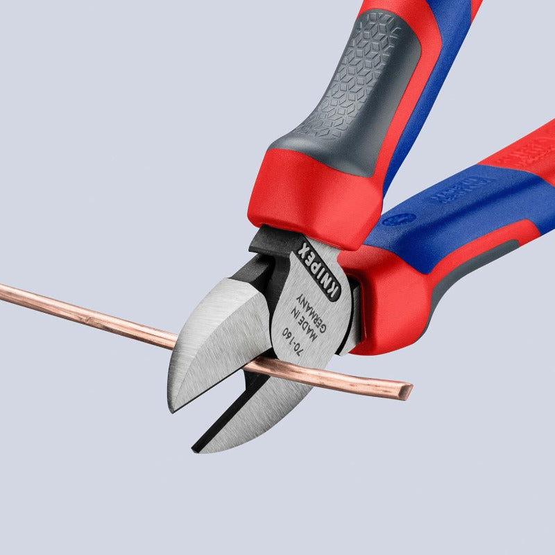 KNIPEX 70 02 160 Side Cutter with Comfort Grips – 160mm Black Atramentized