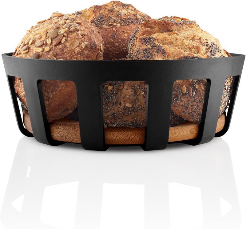 Eva Solo | Nordic Kitchen Brotkorb | Zum Stilvollen Servieren Von Brot Und Brötchen | Black