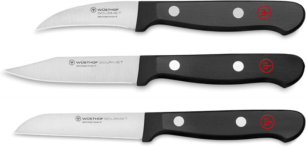 WÜSTHOF Gourmet Vegetable Knife Set – 3-Piece (6cm, 8cm, 8cm)