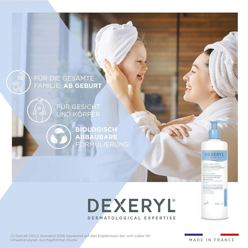 Dexeryl Cream 500g – Fragrance-Free Moisturizer for Dry & Atopic Skin